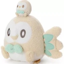 Takara Tomy Pokemon Pokepeace Rowlet with Mini Plush Ver. Plush Doll JAPAN OFFICIAL