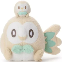 Takara Tomy Pokemon|Plush*Pokemon Pokepeace Rowlet with Mini Plush Ver. Plush Doll JAPAN OFFICIAL