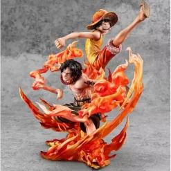 MegaHouse Figure|One Piece*P.O.P ONE PIECE NEO-MAXIMUM Luffy & Ace Bonds of Brothers 20th LIMITED Figure