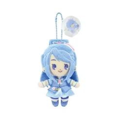 BANDAI Purinui Mascot Yes! PreCure 5 GoGo! x Sanrio Cure Aqua x Tuxedosam Plush JAPAN
