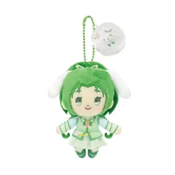 BANDAI Sanrio Characters*Purinui Mascot Yes! PreCure 5 GoGo! x Sanrio Cure Mint x Cinnamoroll Plush JAPAN