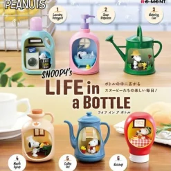 RE-MENT Figure*Peanuts Snoopy's LIFE in a BOTTLE Full Set of 6 Figure JAPAN OFFICIAL