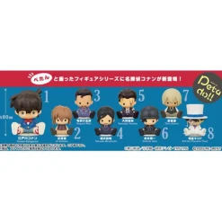 RE-MENT Figure*Petadoll Detective Conan All 8 set Box Figure JAPAN OFFICIAL