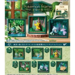 RE-MENT Re-Ment Pokemon Figure*Pokemon frame Deep Green Forest All 6 Types Set Figure JAPAN OFFICIAL