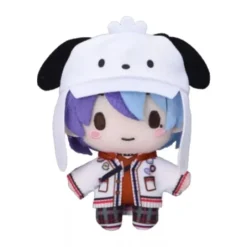 SEGA Project Sekai x Sanrio Fuwapuchi Toya Aoyagi Mascot Plush Doll JAPAN