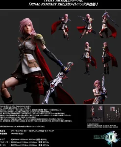Square Enix Figure*Final Fantasy XIII PLAY ARTS Shin Lightning Action Figure JAPAN
