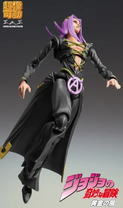 Medicos Entertainment Super Action Statue JoJo's Bizarre Adventure Leone Abbacchio Ver.BLACK Figure