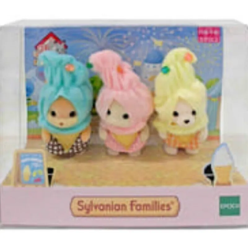 Epoch Sylvanian Families*Sylvanian Families 35th Anniversary SOFT SERVE ICE CREAM TRIO Doll JAPAN