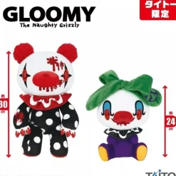 Taito Chax GP Gloomy Bear Bunny Sketchy Clown Ver. 2 Set Plush JAPAN OFFICIAL