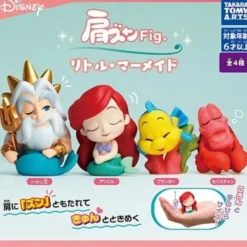 TAKARA TOMY The Little Mermaid Shoulder Zun Fig. Full set 4 types Capsule Toy