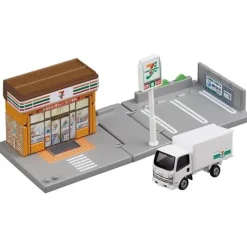 TAKARA TOMY Tomica Town Seven Eleven with Tomica Isuzu ELF JAPAN OFFICIAL