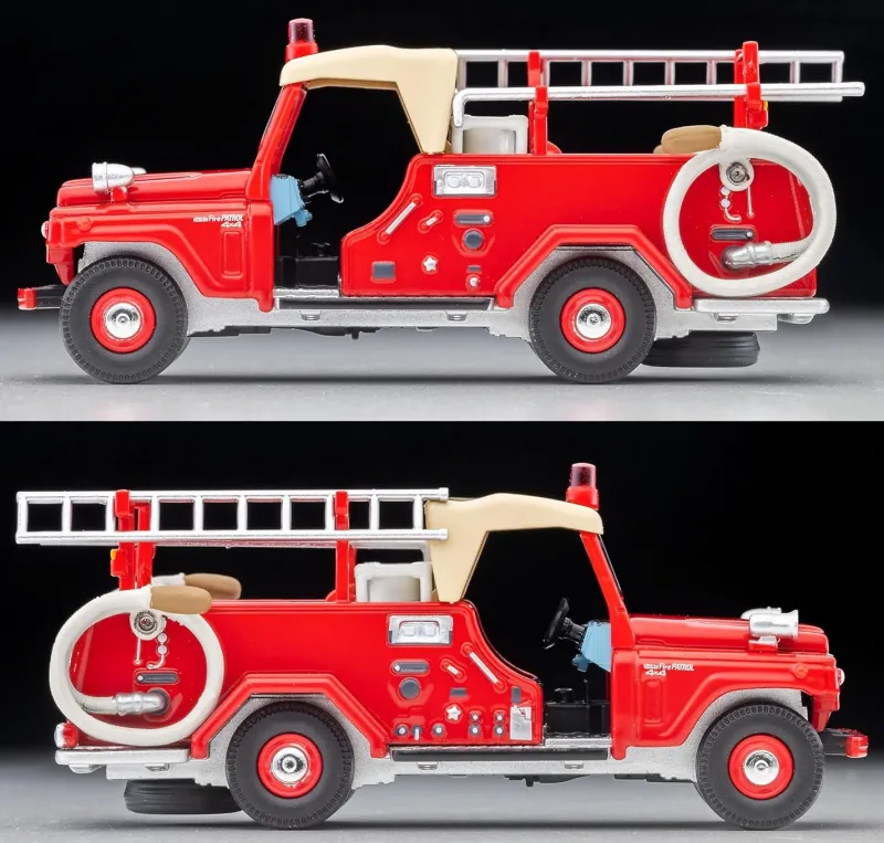 Tomytec Tomica Limited Vintage LV-31c Nissan Patrol Pump Fire Truck with Figure JAPAN