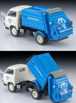 Tomytec Tomica Limited Vintage NEO LV-N343a Fusou Canter Garbage Truck White Blue 1/64