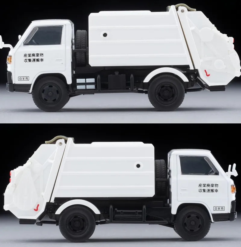 Tomytec Tomica*Tomica Limited Vintage NEO LV-N343b Fusou Canter Garbage Truck White with Figure
