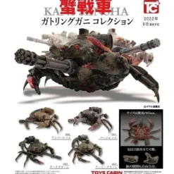 Toys cabin Gatling Crab Collection Set of 4 Types Figure Capsule Toy JAPAN