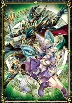 Konami Yu-Gi-Oh 25th Magicians of Bonds and Unity Duel Set Playmat with Sleeves 100 pcs